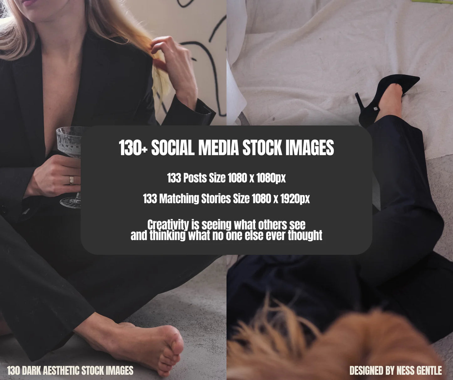 130+ Dark Aesthetic Social Media Stock Images