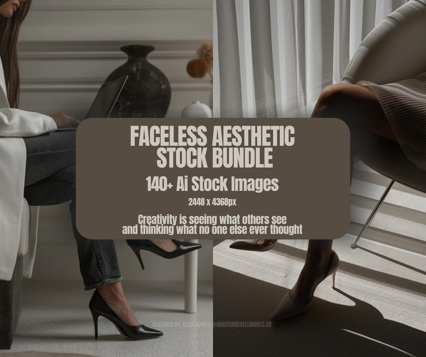 140 Faceless AI Marketing Stock Images Bundle