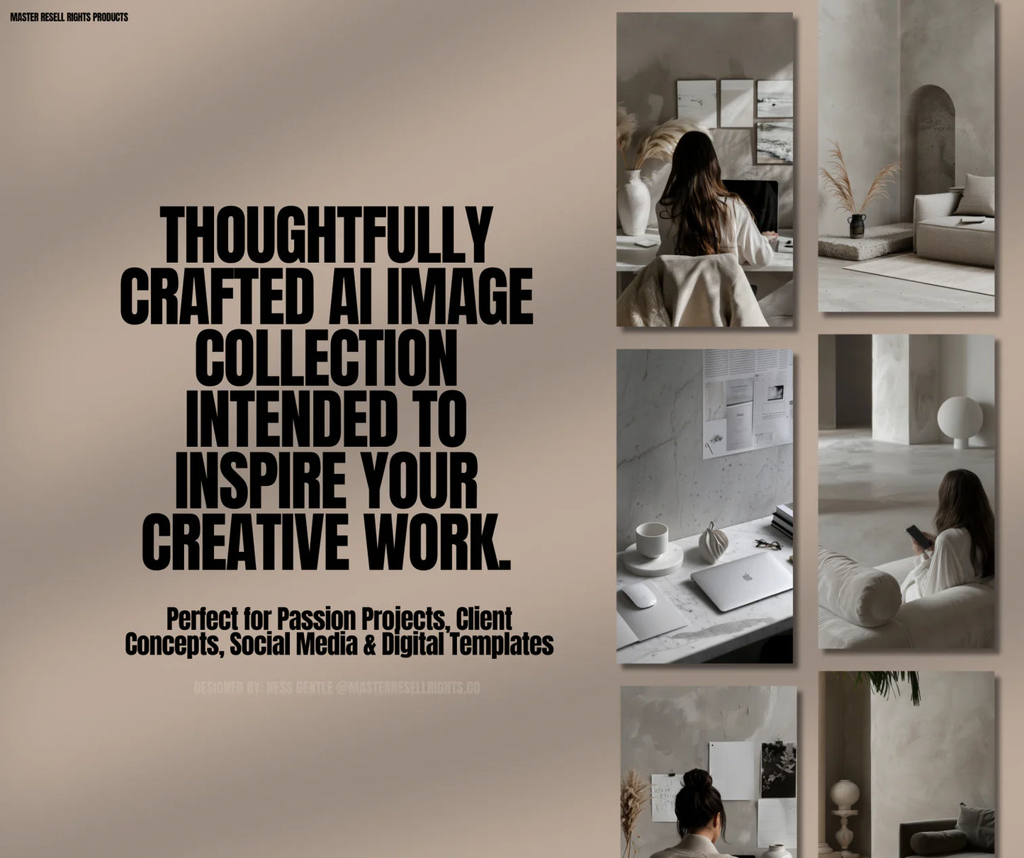 140 Faceless AI Marketing Stock Images Bundle
