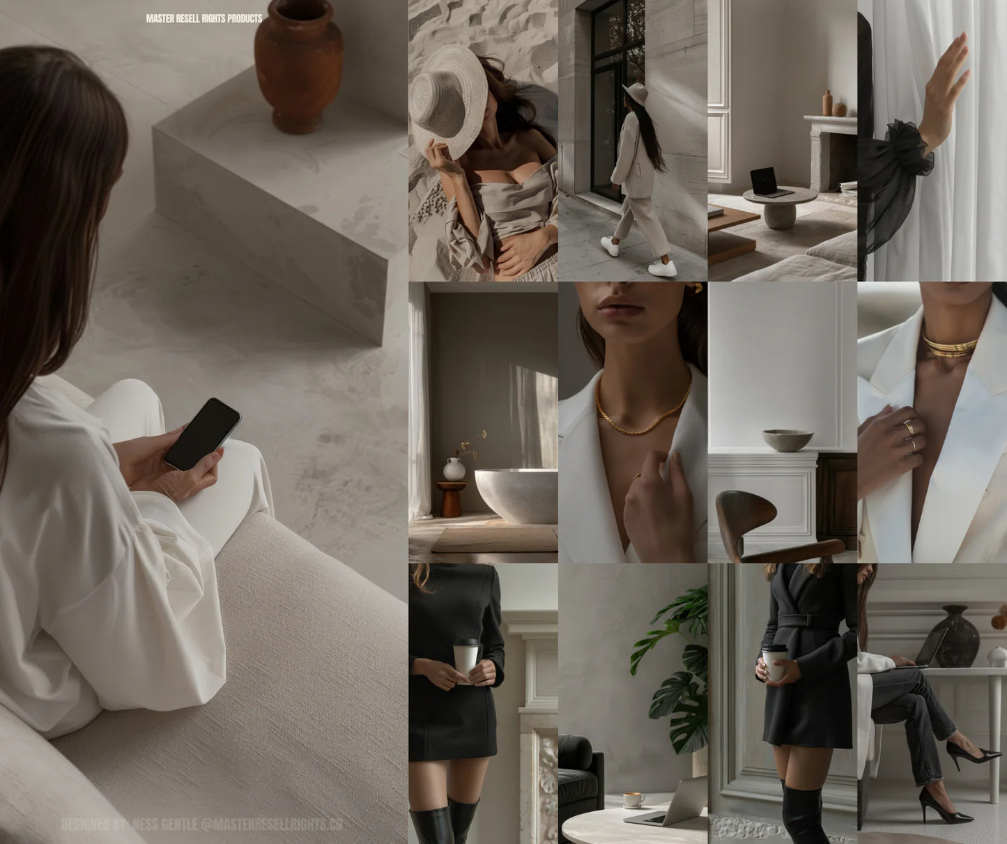 140 Faceless AI Marketing Stock Images Bundle