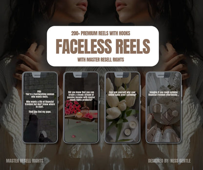 200+ Faceless Marketing Reels With DFY Hooks