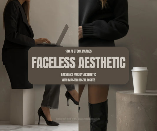 140 Faceless AI Marketing Stock Images Bundle