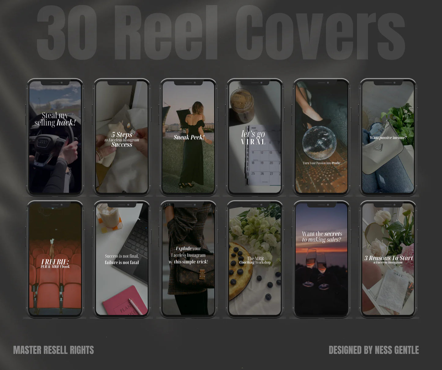 Vol 1. Instagram Reels, Hooks, Captions & Reel Covers