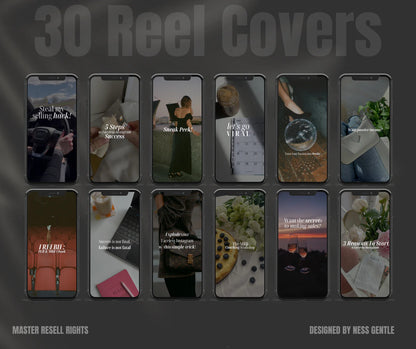 Vol 1. Instagram Reels, Hooks, Captions & Reel Covers