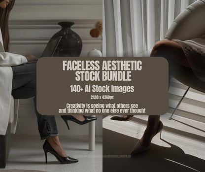 140 Faceless AI Marketing Stock Images Bundle