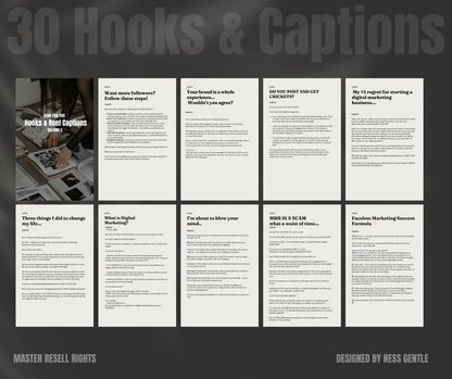 Vol 3. Instagram Reels, Hooks, Captions & Reel Covers