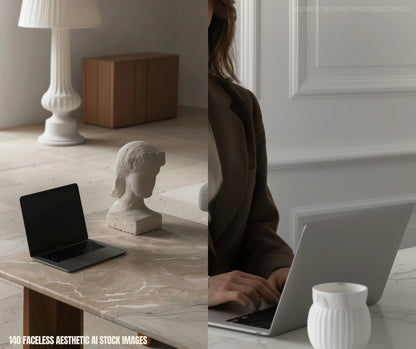 140 Faceless AI Marketing Stock Images Bundle