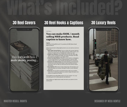 Vol 1. Instagram Reels, Hooks, Captions & Reel Covers