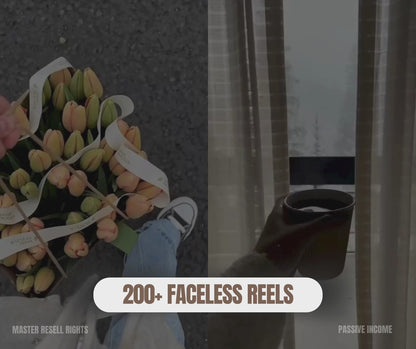 200+ Faceless Marketing Reels With DFY Hooks